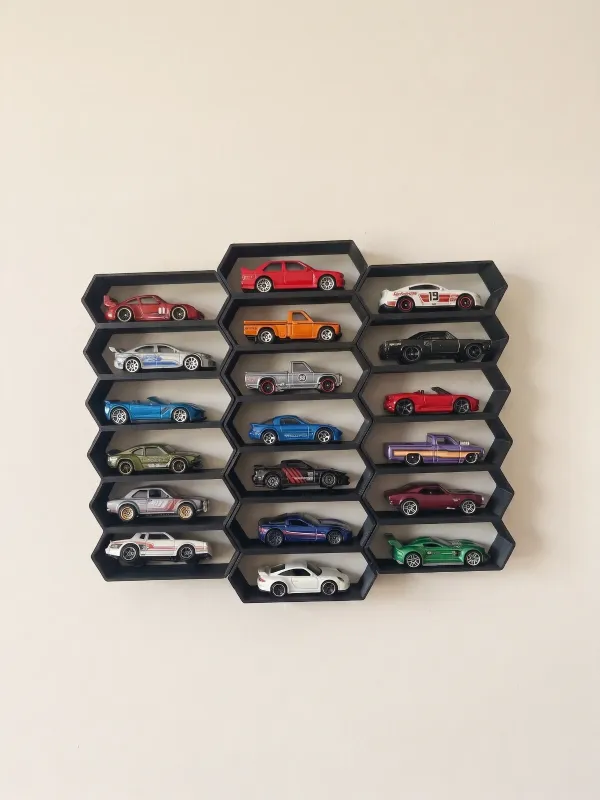Petek Duvar Standı – 1:64 Diecast Oyuncak Araba Sergileme Rafı