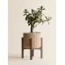 Elevare Ayaklı Saksı – Mid-Century Kaburgalı Saksı