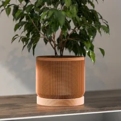 Mid-century nervürlü saksı