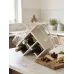 Wine & Glass Rack – 3 Bottles, 4 Glasses