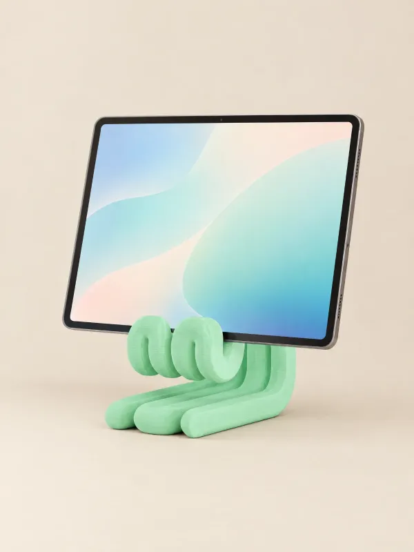 Dalgalı Tablet Standı – iPad ile Uyumlu